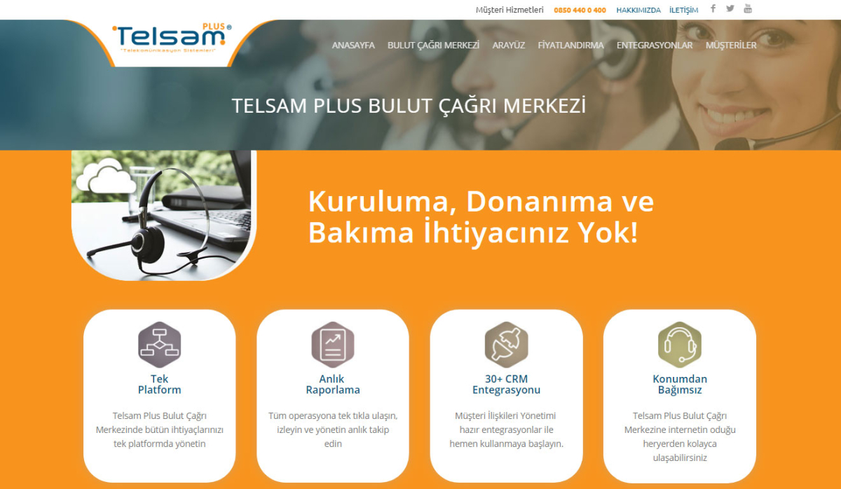 Telsam Plus Corporate Website - Web Design