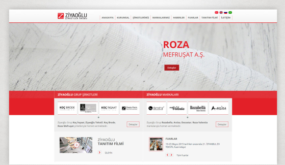 Ziyaoğlu Tekstil Website With Admin Panel - Web Design 