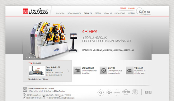 Isıtan Makina Website With Admin Panel - Web Design 
