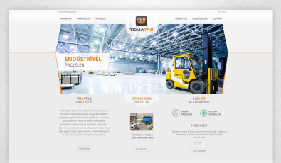 Temataş İnşaat Endüstri Website With Admin Panel - Web Tasarımı 
