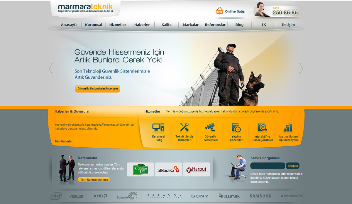 Marmara Teknik Static Website - Web Design