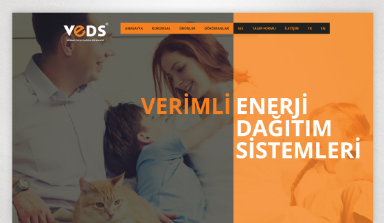 Veds Enerji Dağıtım Sistemleri Website with Admin Panel - Web Design 