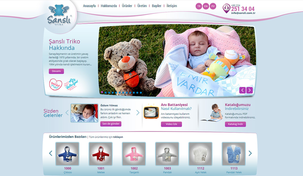 Şanslı Triko Website With Admin Panel - Web Design