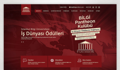 Pantheon Website with Admin Panel - Web Tasarımı 
