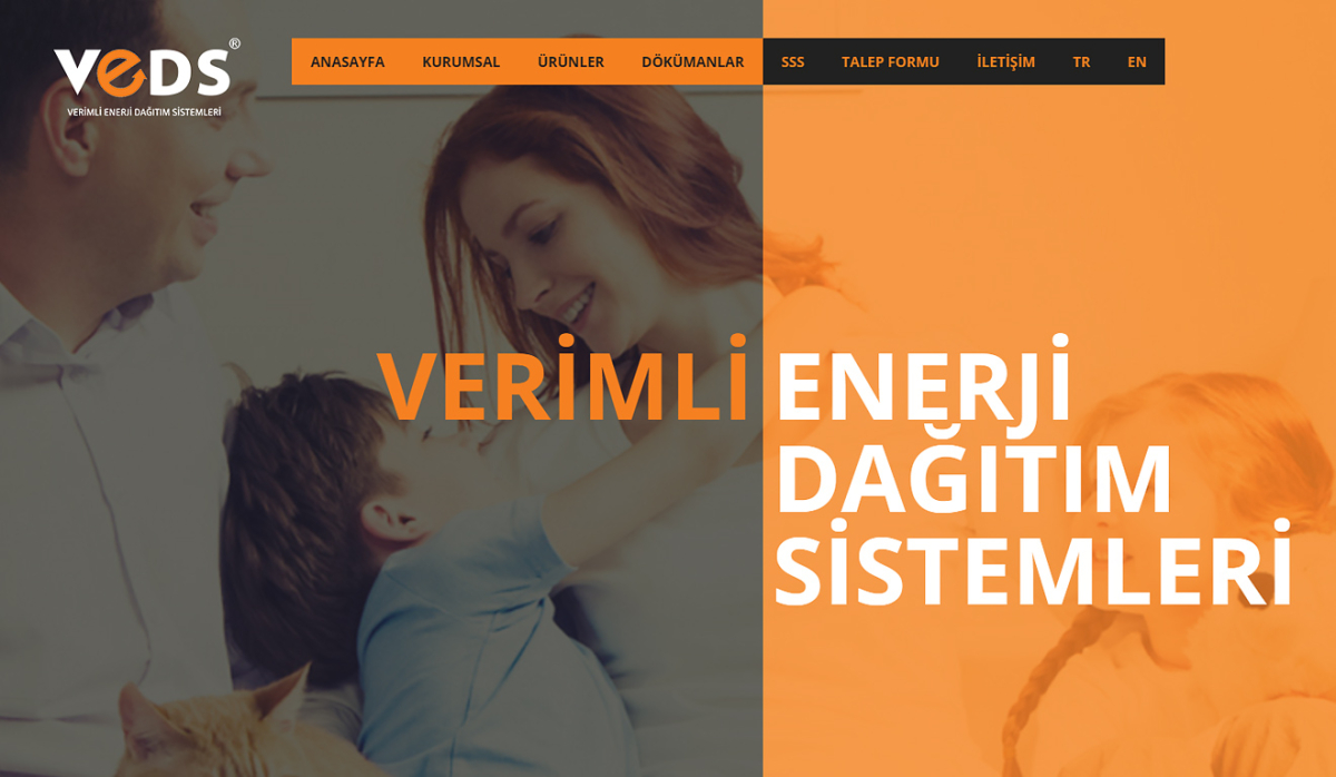 Veds Enerji Dağıtım Sistemleri Website with Admin Panel - Web Design